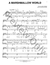 A Marshmallow World piano sheet music cover